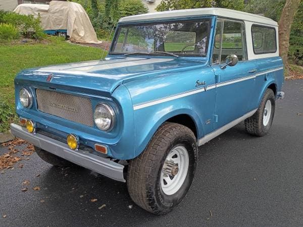 1969 International Scout 800 304 V8 98K Miles Bahama Blue